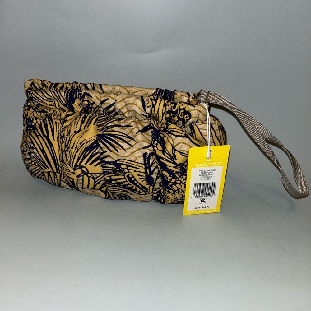 Vince Camuto Tan and Black Clutch